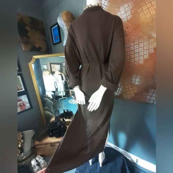 Zara Wool Blend Long Wrap Style Cardigan - Picture 6 of 16